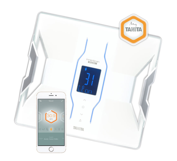 TANITA - RD 953 inteligentní osobní váha  s tělesnou analýzou a připojením Bluetooth - barva bílá 